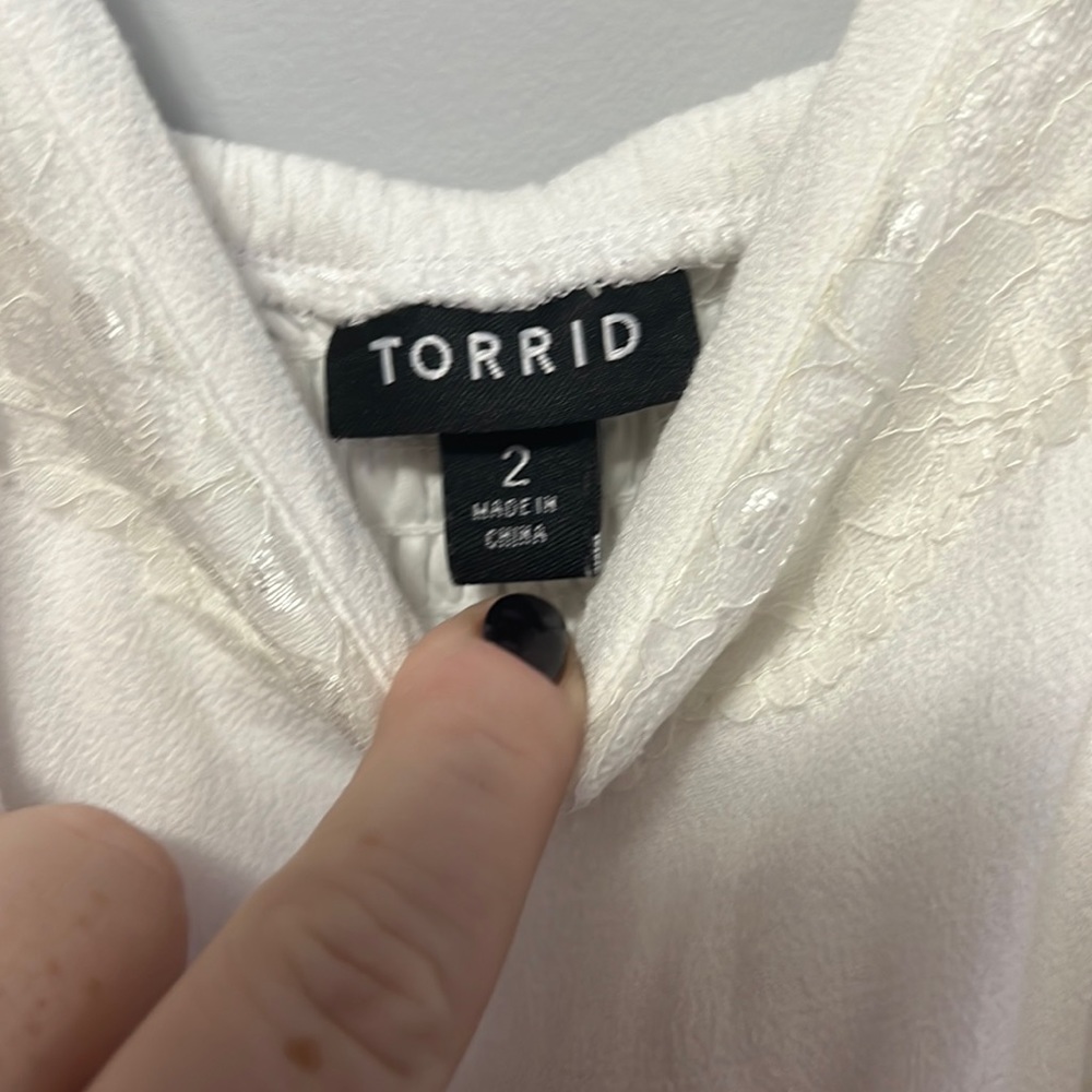 Never worn Torrid Cami Wedding Reception Dress